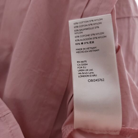Free People Taia Womens M Solid Pink Shirt Dress OB1245762 - Picture 12 of 13
